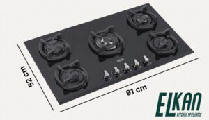 ابعاد گاز شیشه ای، ای ال کن مدل G5940D