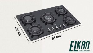 گاز شیشه ای، ای ال کن مدل G5906D پلو پز وسط