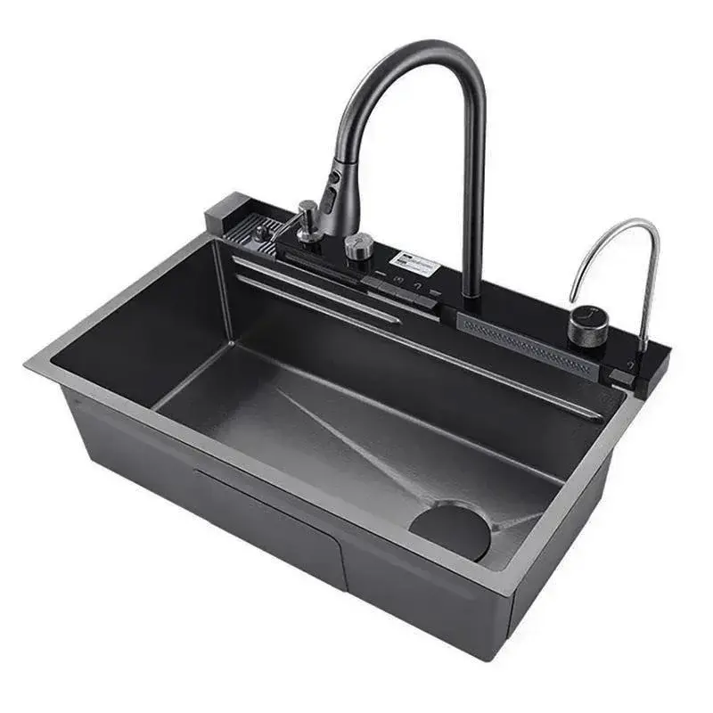 سینک-پیانویی-۵-کلید-دودی-سایز-46×75/ گرید A