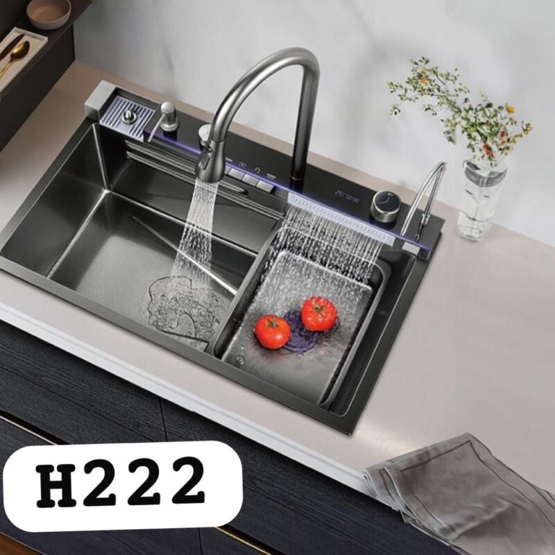 سینک پنج کلید هوادیائو مدل H222 رنگ دودی