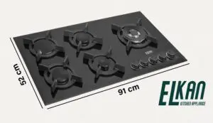 گاز شیشه ای، ای ال کن مدل G5950DR مشکی 