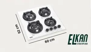 گاز شیشه ای مدل G4902W ای ال کن/ چهار شعله