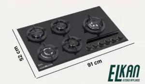 ابعاد گاز شیشه ای مدل G5924DR-MS مولتی استپ
