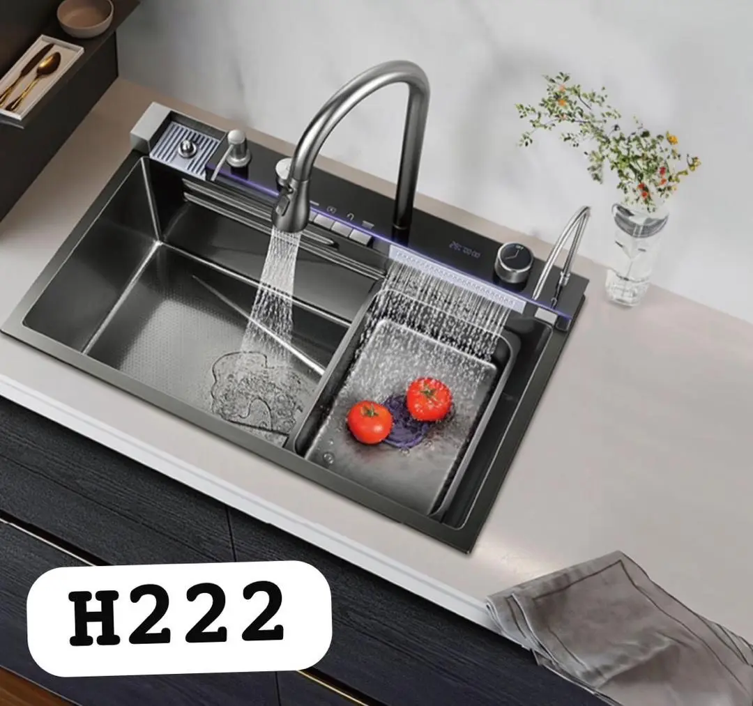 سینک پنج کلید هوادیائو مدل H222 رنگ دودی