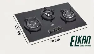 گاز شیشه ای مدل G302 ای ال کن سه شعله 