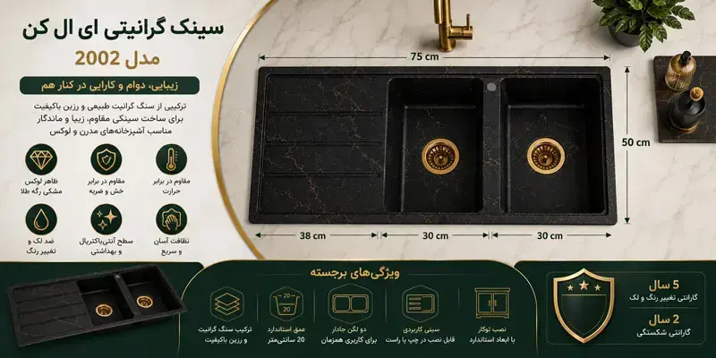 ویژگی-سینک-گرانیتی-ای-ال-کن-مدل-2002