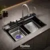 سینک ظرفشویی آبشاری پیانویی ۵ کلید ای ال کن