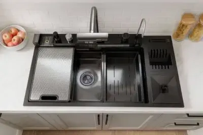 سینک باکسی پنج کلید برند HP سایز بزرگ ۱۰۰ سانت