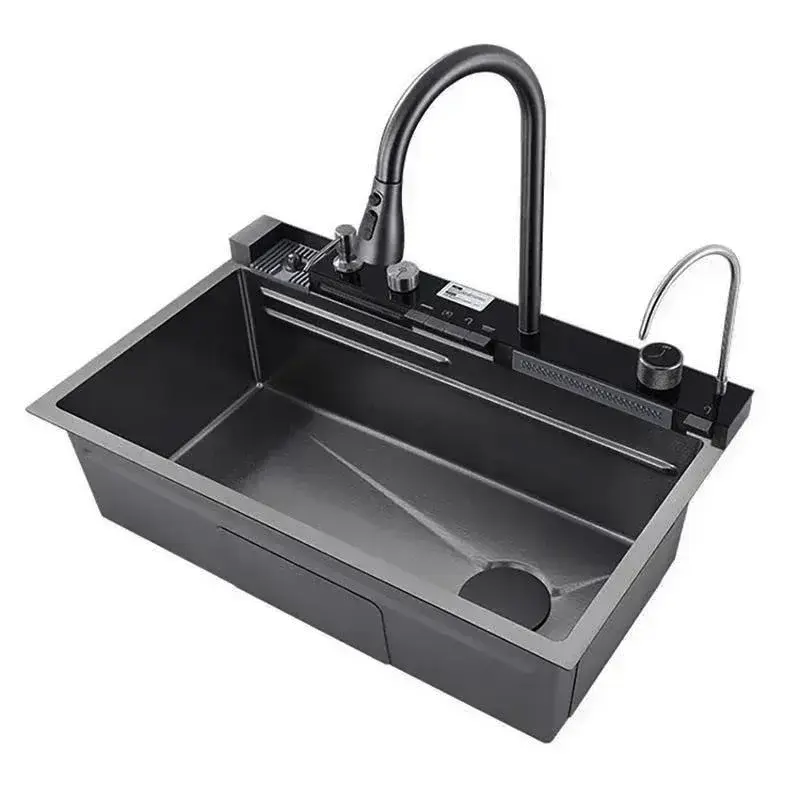 سینک-پیانویی-۵-کلید-دودی-سایز-46×75/ گرید A