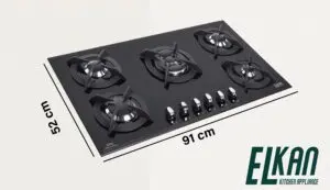 ابعاد گاز شیشه ای، ای ال کن مدل G5909D