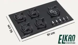 ابعاد گاز شیشه ای، ای ال کن مدل G5940DR